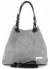 Kožené kabelka shopper bag Vittoria Gotti šedá V90047CH